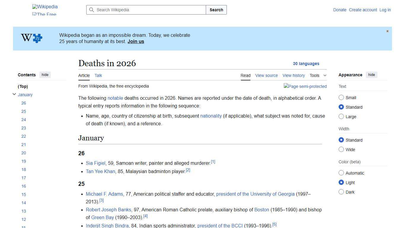 Deaths in 2026 - Wikipedia