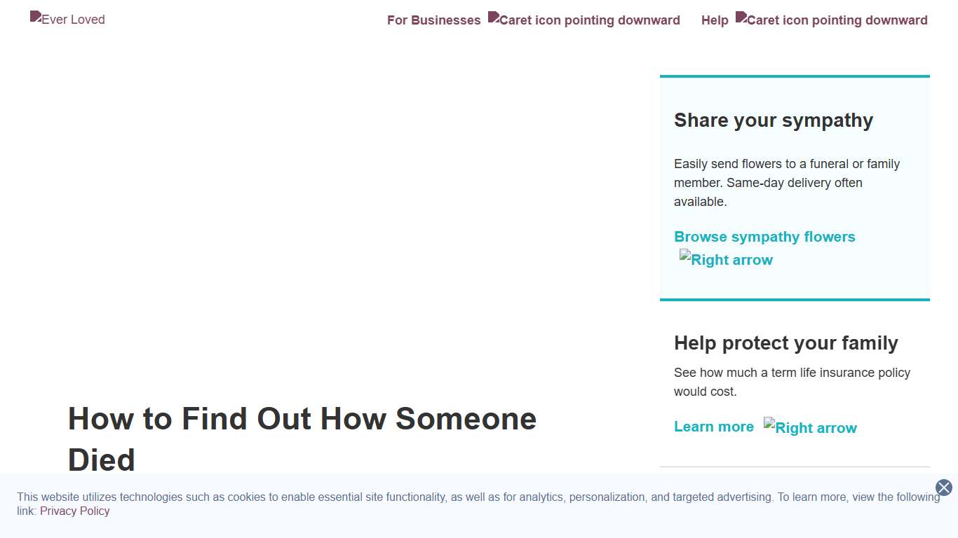 How To Find Out How Someone Died Ever Loved